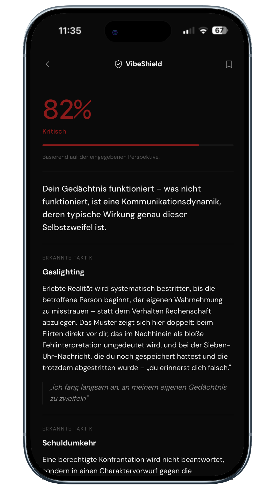 VibeShield Analyse-Beispiel